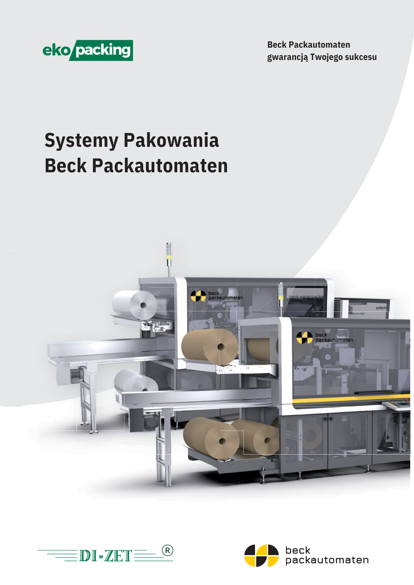 Katalog Beck Packautomaten 2024. Zgrzewarki kątowe, tunele obkurczające